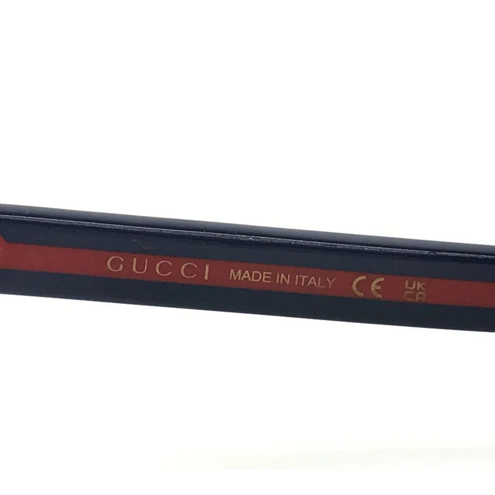 Gucci Sunglasses GG0417SK 004 Blue Red Striped Tortoise Frames w/ Gray Lenses - Picture 11 of 11
